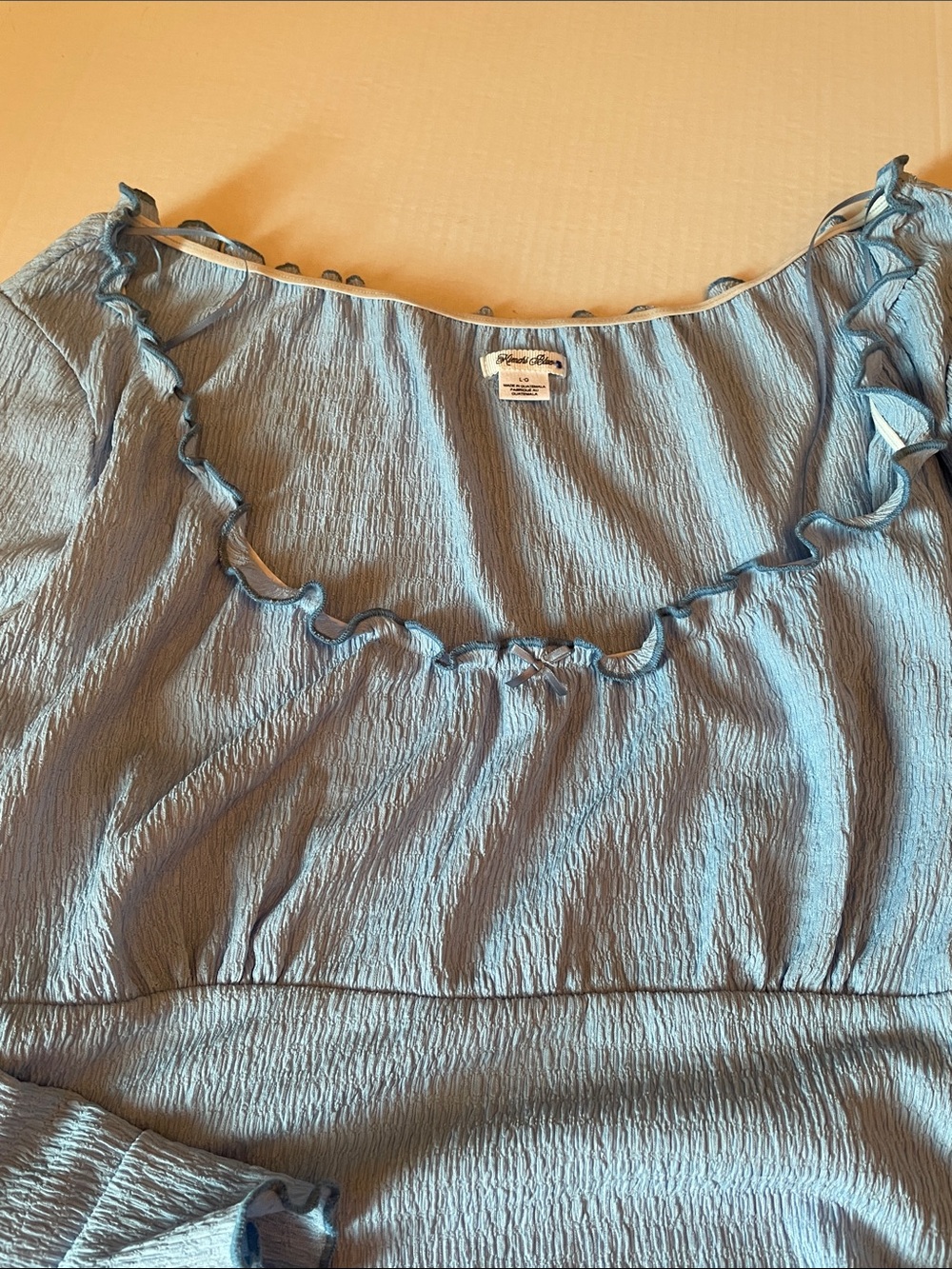 Kimchi Blue Pale Blue Textured Tank